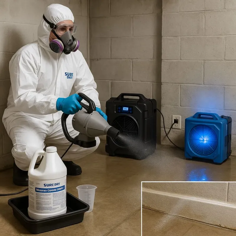 Sanitization and Odor Removal process in Woodbury Heights, NJ